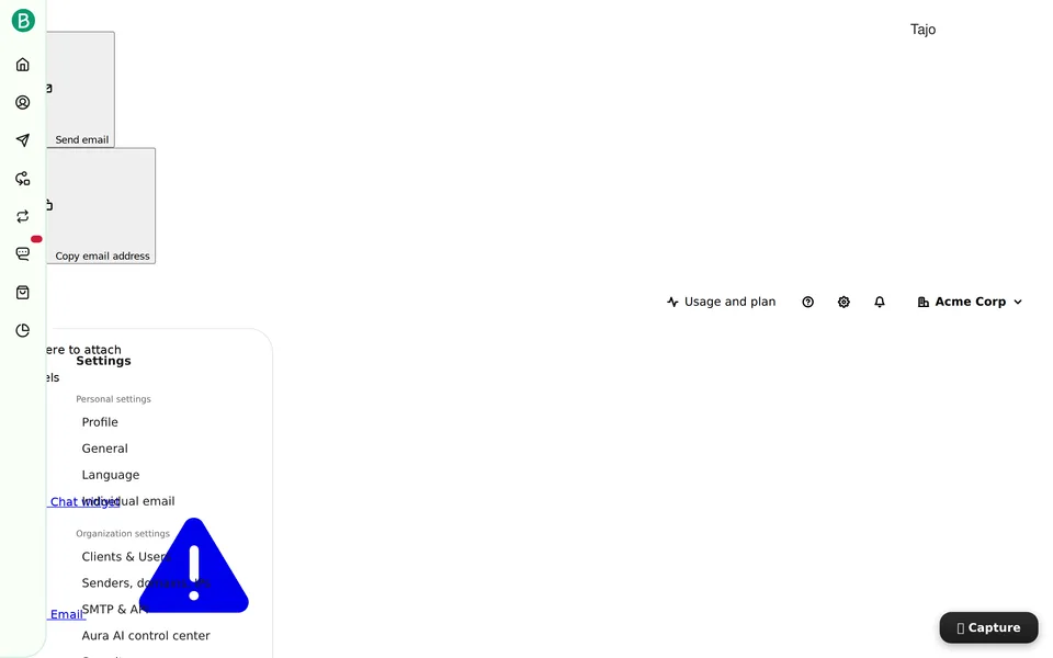 Conversations Settings Availability Brevo interface screenshot